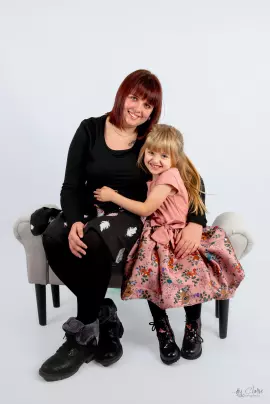 Photo studio mère/fille